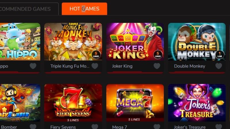 Một số tựa game hot tại casino Me88